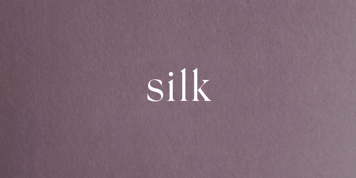 Пример шрифта Silk Serif Extra Light Italic